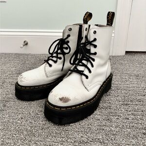 Doc Martens Jadon White Platform Boot